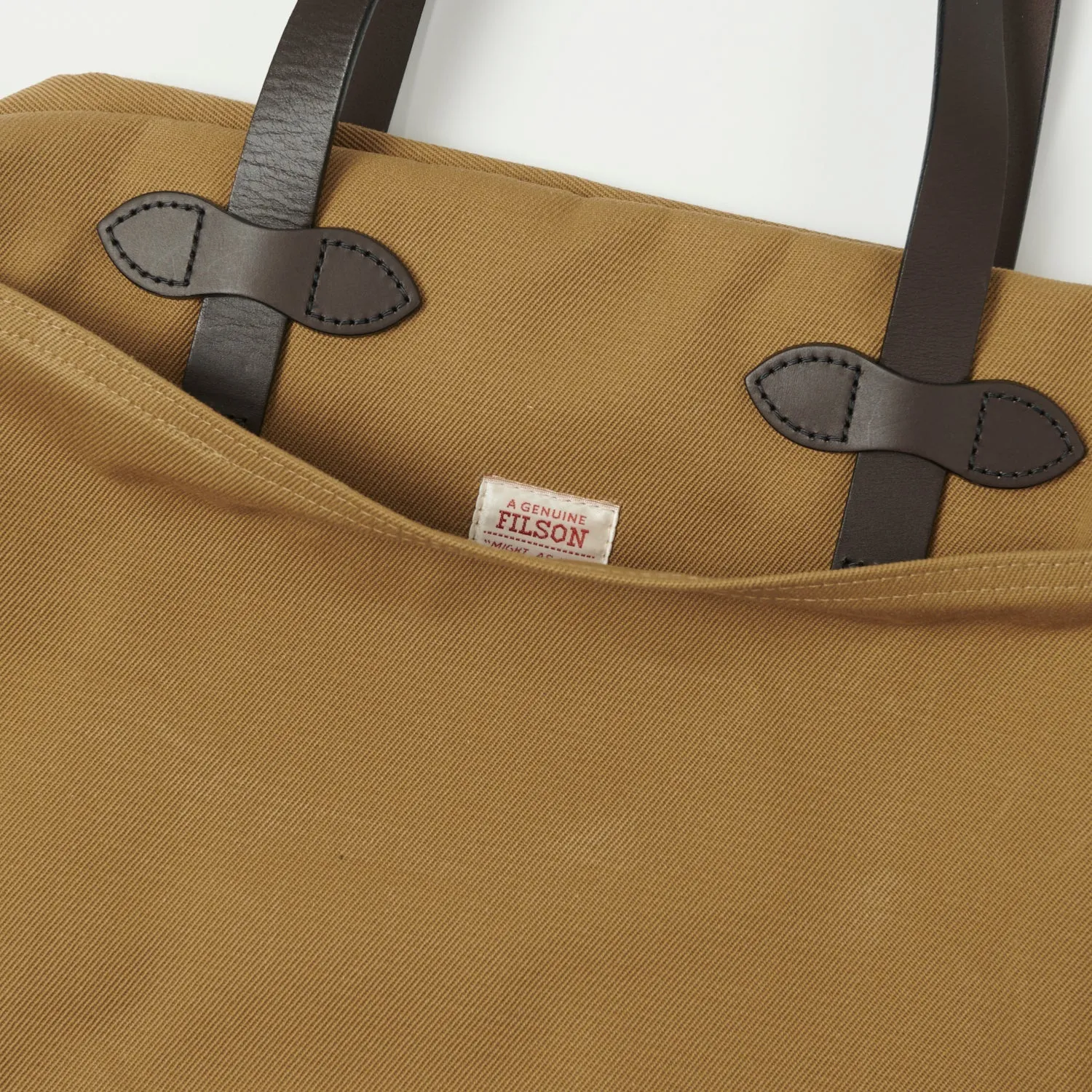 Filson Rugged Twill Tote Bag With Zipper - Tan sold by Son of a Stag product image thumbnail 3
