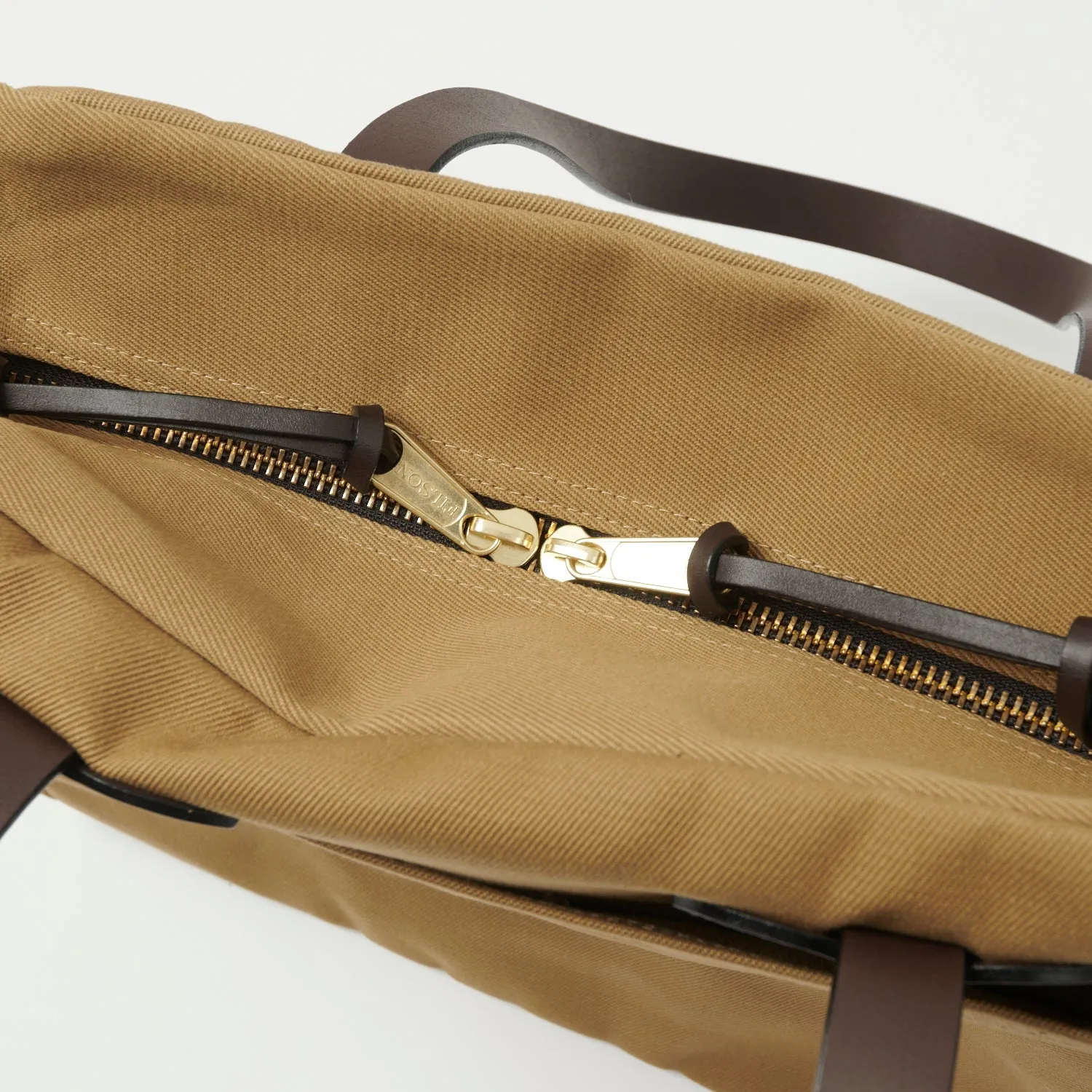 Filson Rugged Twill Tote Bag With Zipper - Tan sold by Son of a Stag product image thumbnail 4