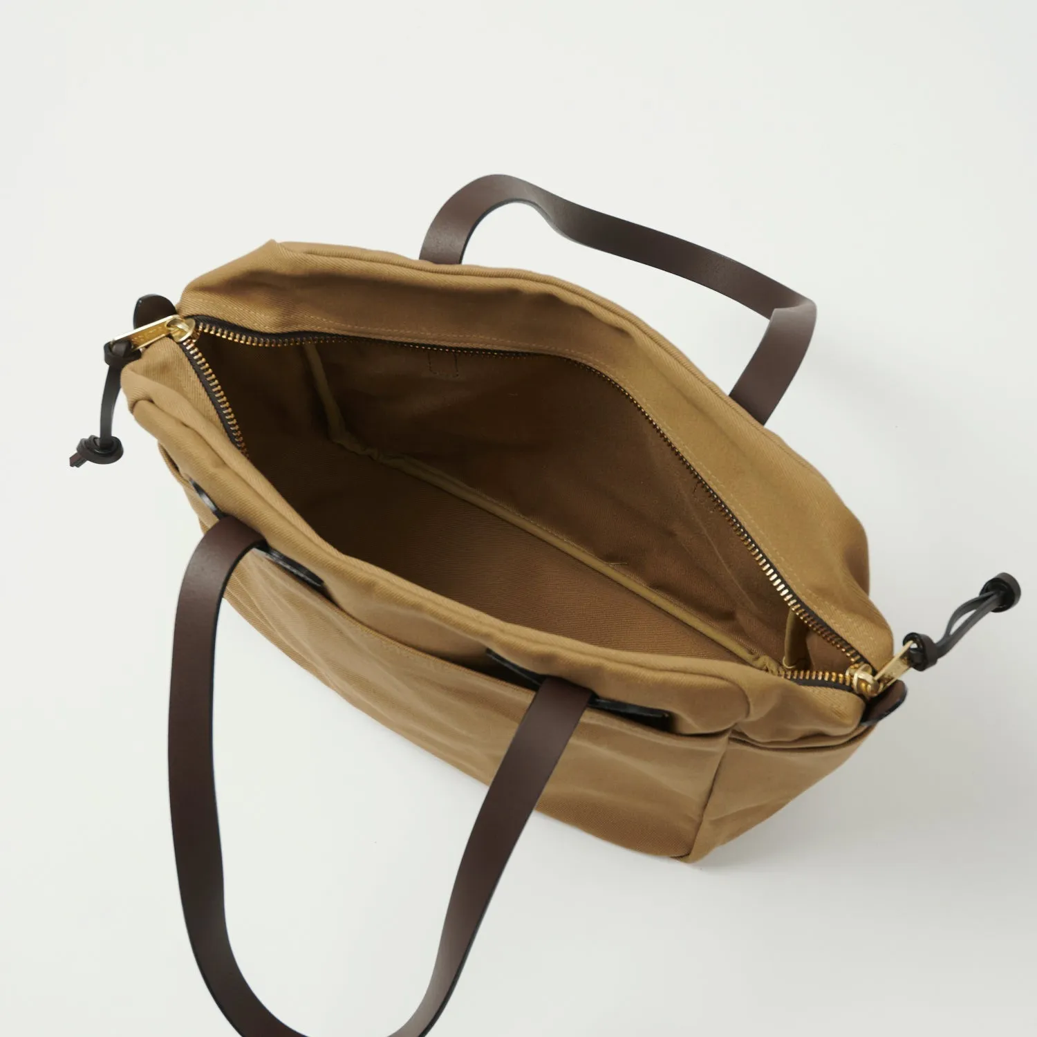Filson Rugged Twill Tote Bag With Zipper - Tan sold by Son of a Stag product image thumbnail 2