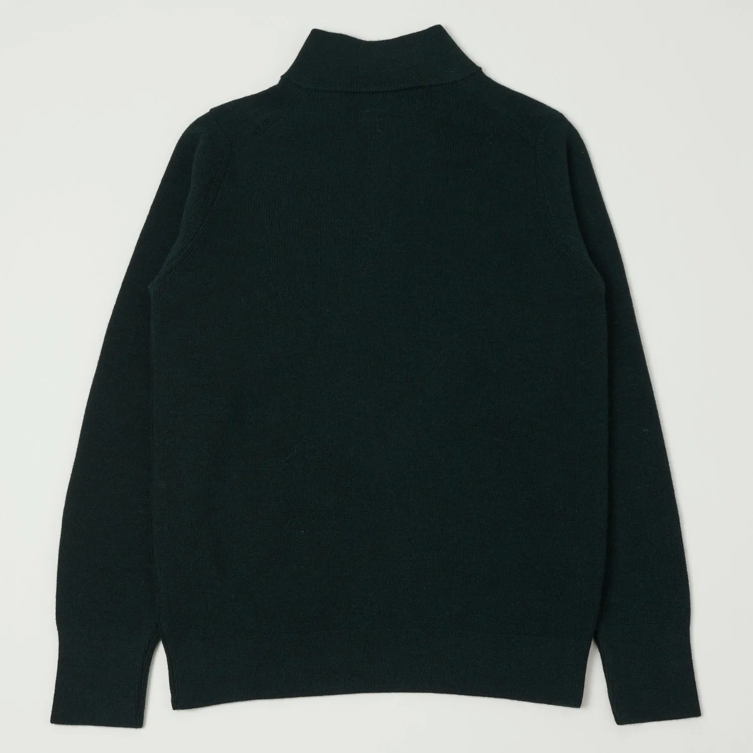 Merz b. Schwanen 'Good Basics' Merino Wool Quarter Zip Sweater - Dark Teal sold by Son of a Stag product image thumbnail 3