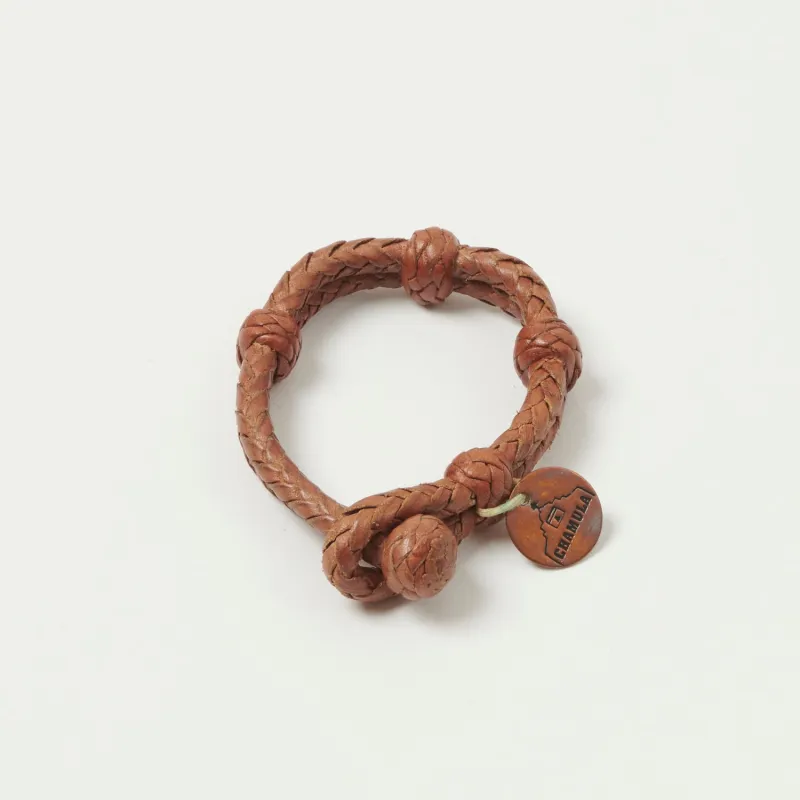 Chamula Double Round Leather Bracelet - Tan sold by Son of a Stag