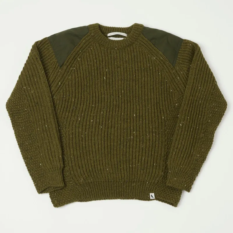 Peregrine Commando Patch Jumper - Khaki sold by Son of a Stag