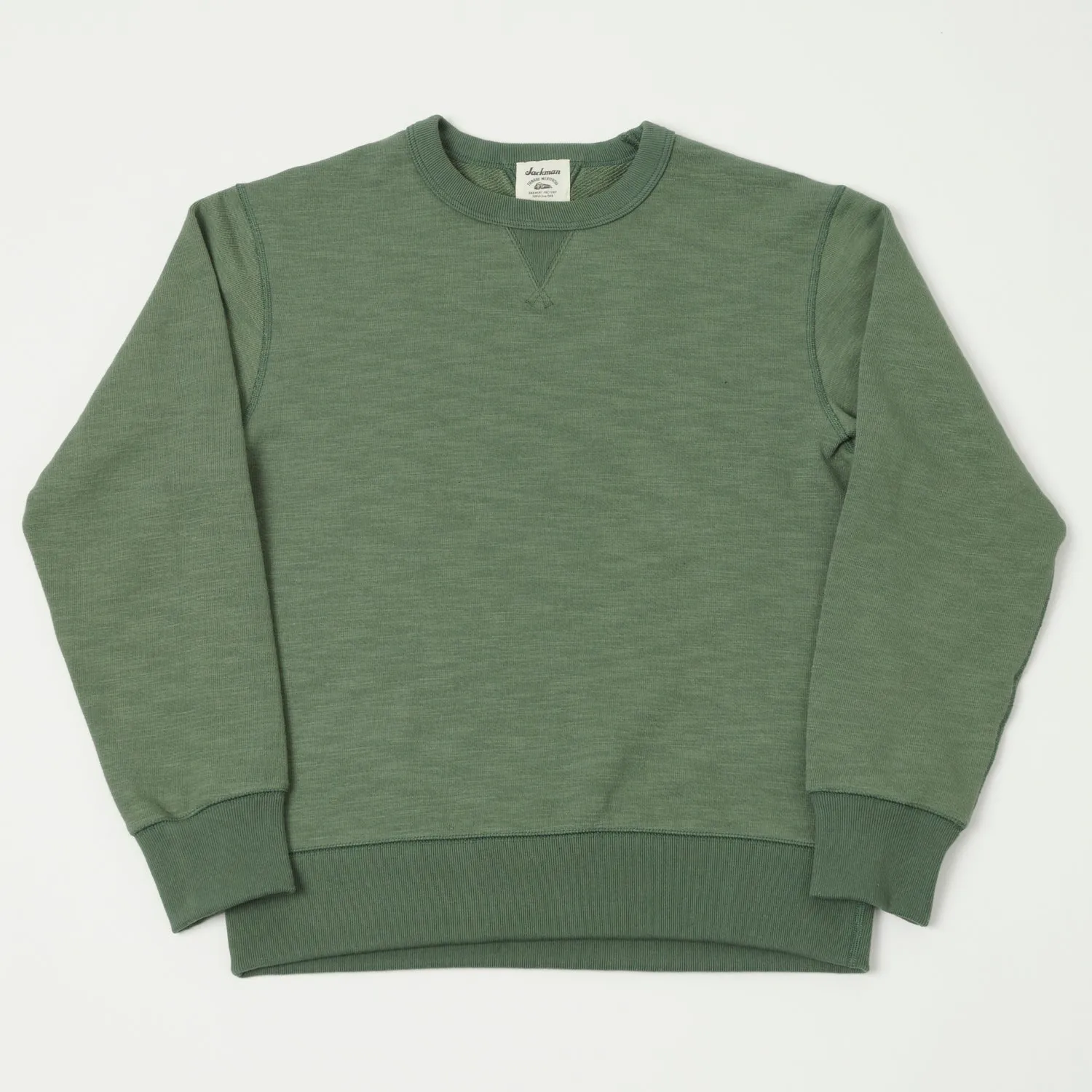 Jackman GG Crewneck Sweatshirt - Slate Green sold by Son of a Stag