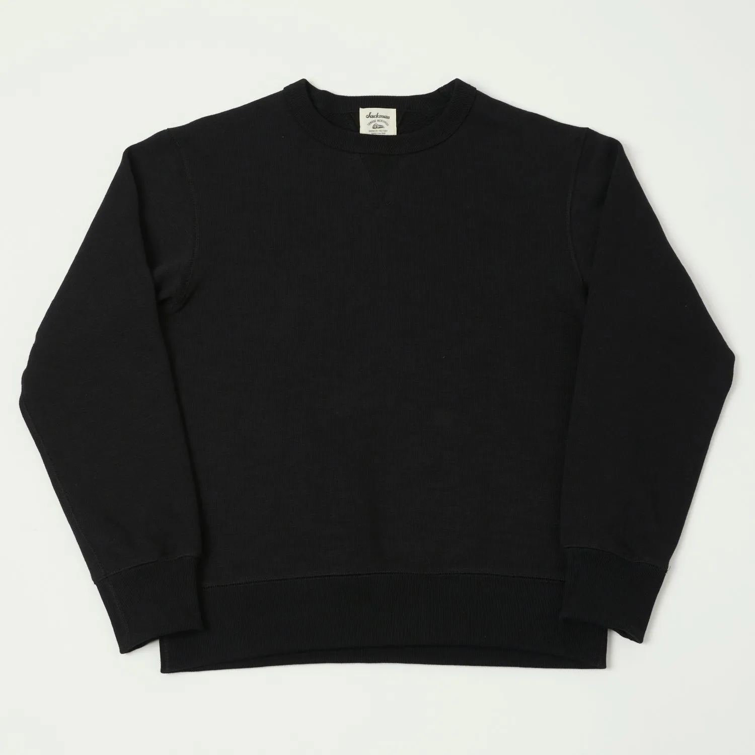 Jackman GG Crewneck Sweatshirt - Black sold by Son of a Stag