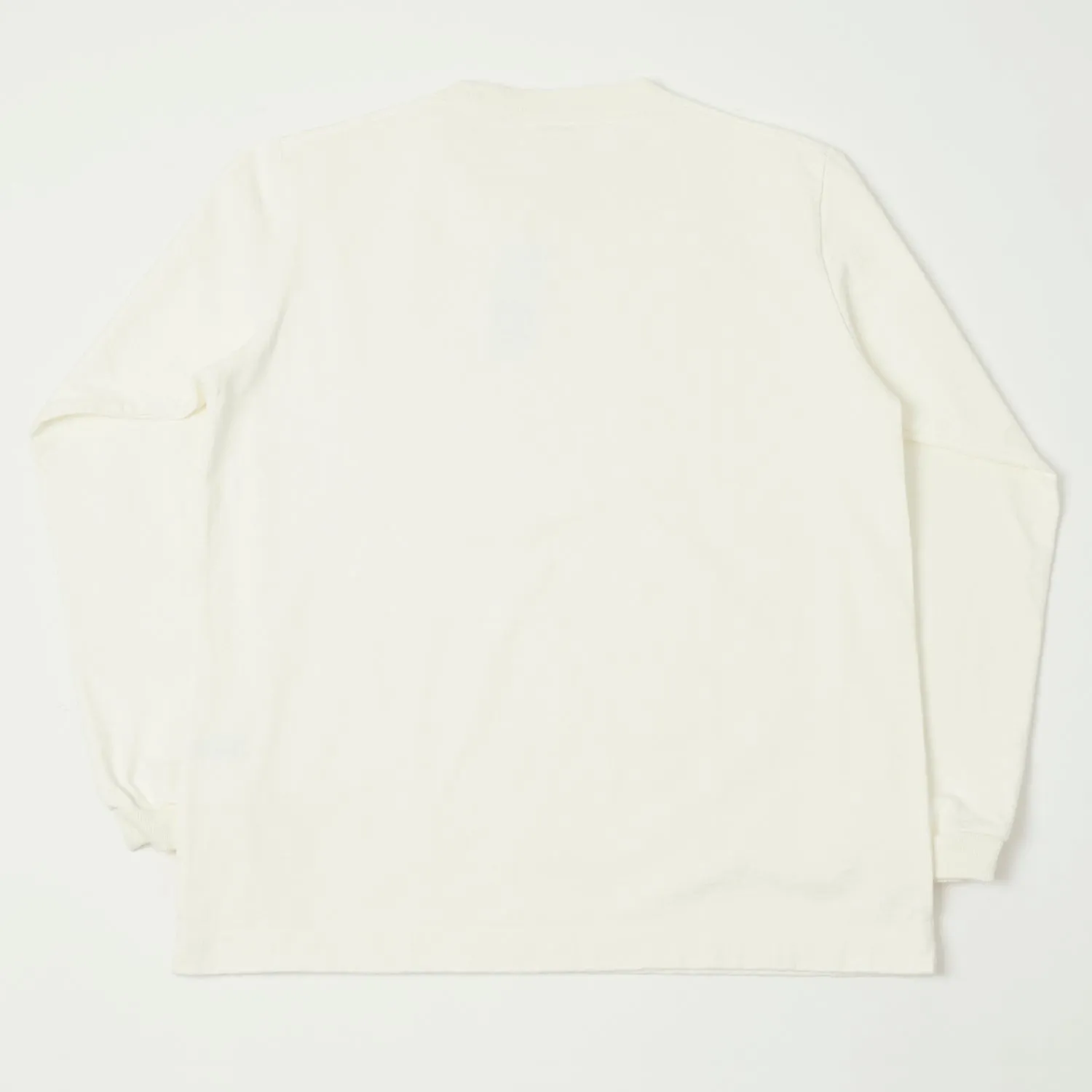 Jackman Long Sleeve Dotsume T-Shirt - Off White sold by Son of a Stag product image thumbnail 4
