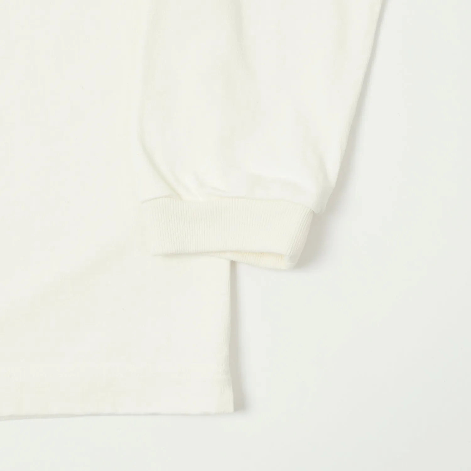 Jackman Long Sleeve Dotsume T-Shirt - Off White sold by Son of a Stag product image thumbnail 3