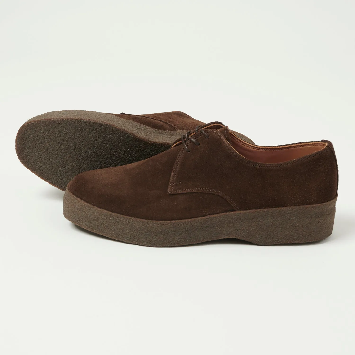 Sanders Japan Collection Brit Shoe - Chocolate Brown Suede sold by Son of a Stag product image thumbnail 2