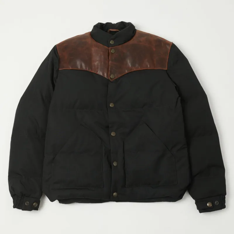 Shangri-La Heritage 'Bivacco' Western Down Jacket - Black sold by Son of a Stag