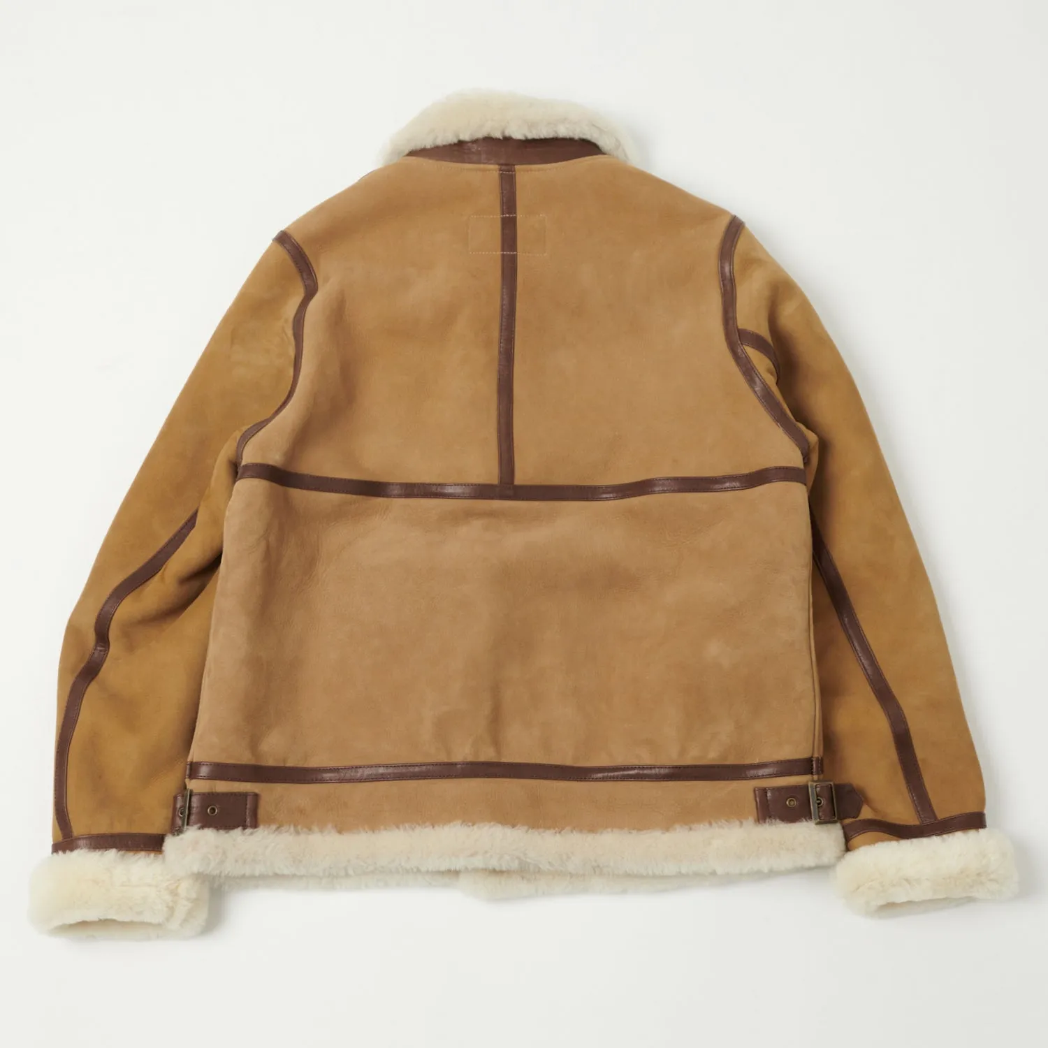 Shangri-La Heritage 'Aviatore' B-3 Shearling Flight Jacket - Sabbia sold by Son of a Stag product image thumbnail 3