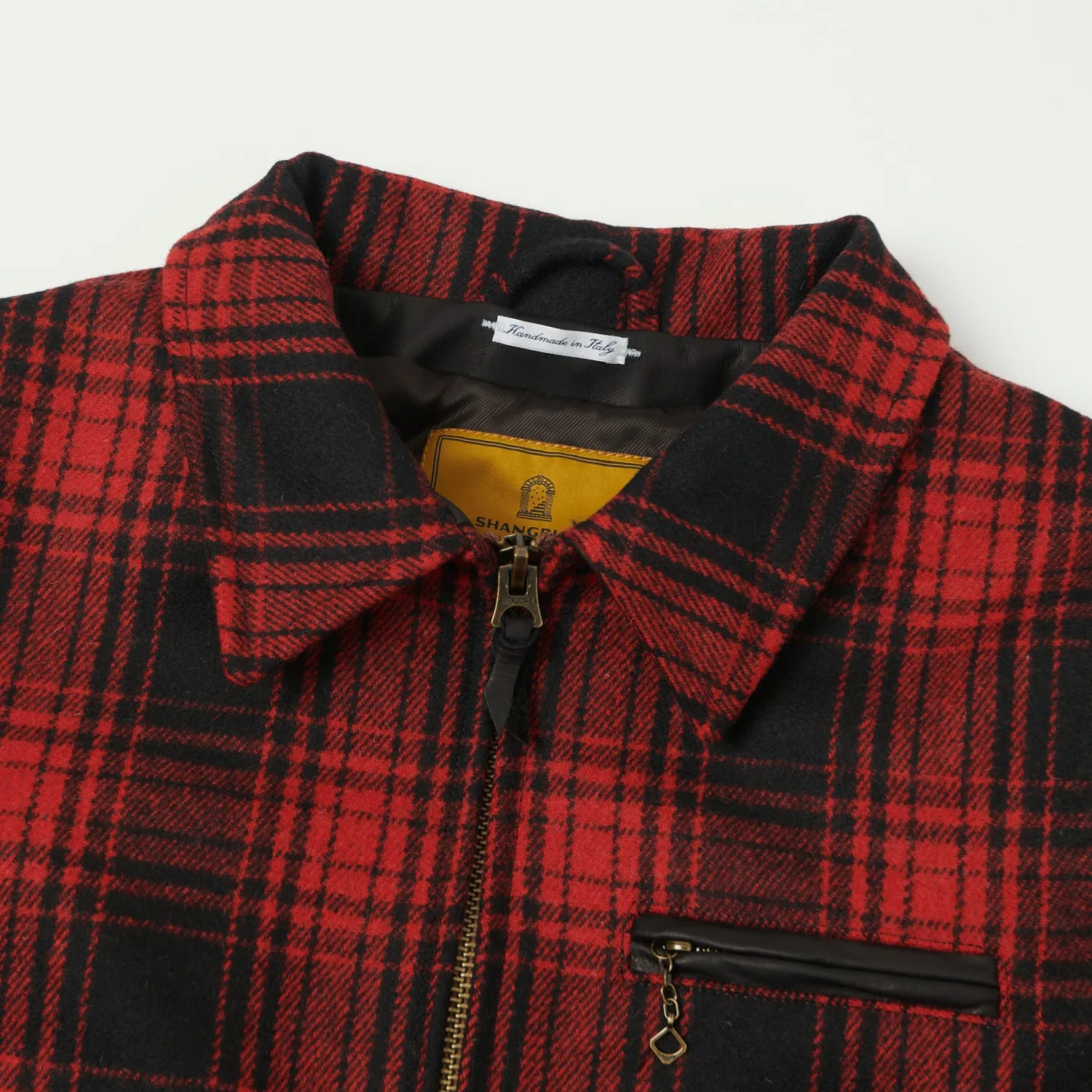 Shangri-La Heritage 'Varenne' Melton Wool Jacket - Red Tartan sold by Son of a Stag product image thumbnail 2