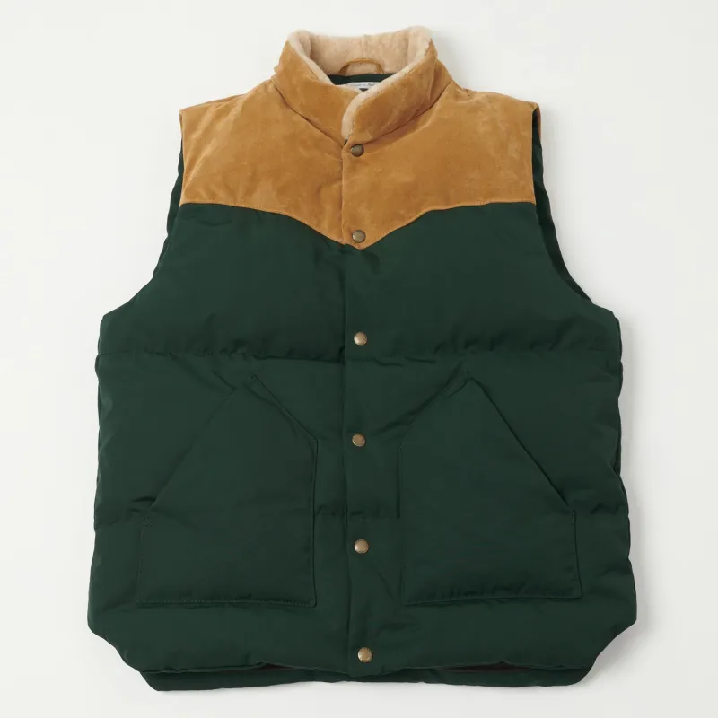 Shangri-La Heritage 'Bivacco' Western Down Vest - Forest Green sold by Son of a Stag