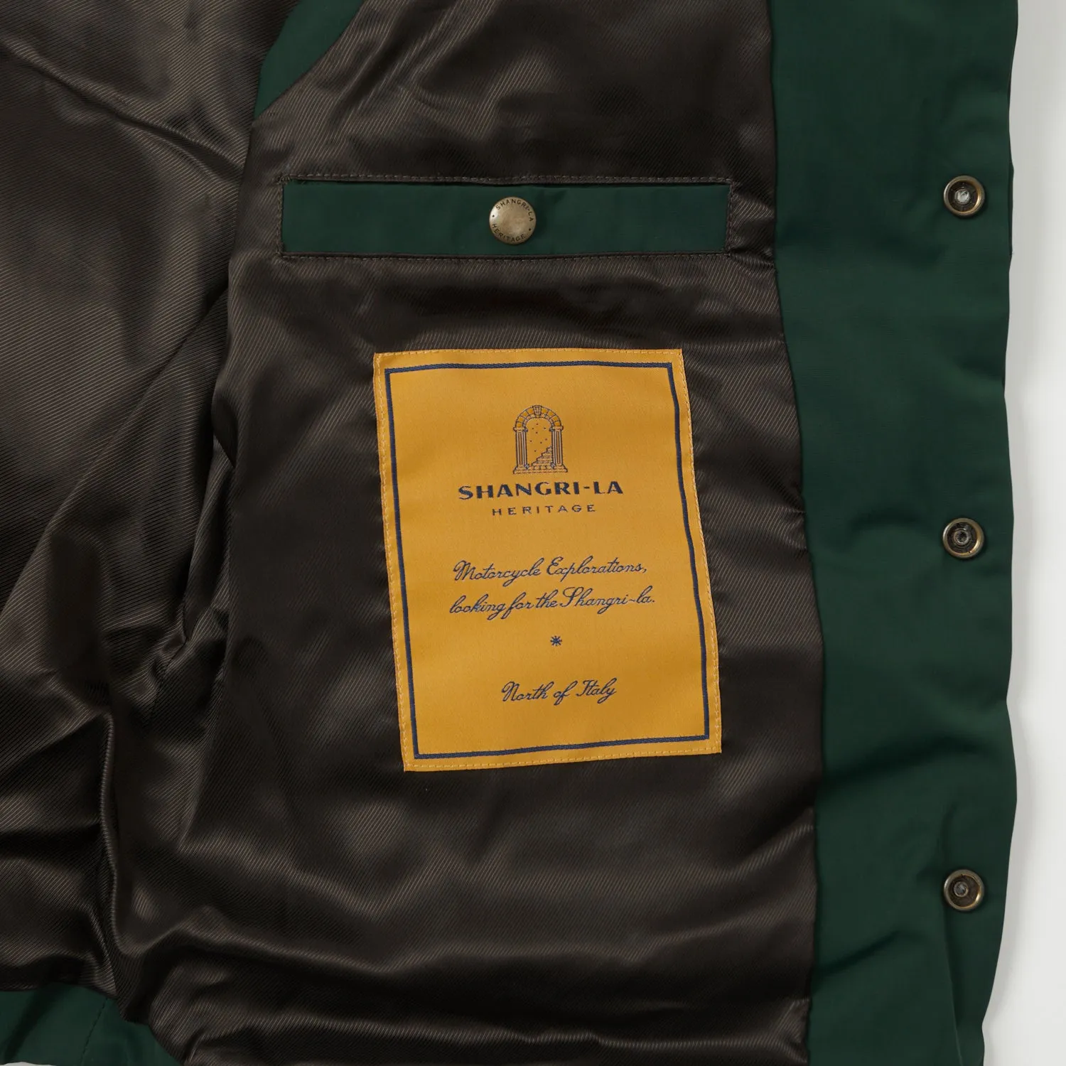 Shangri-La Heritage 'Bivacco' Western Down Vest - Forest Green sold by Son of a Stag product image thumbnail 5