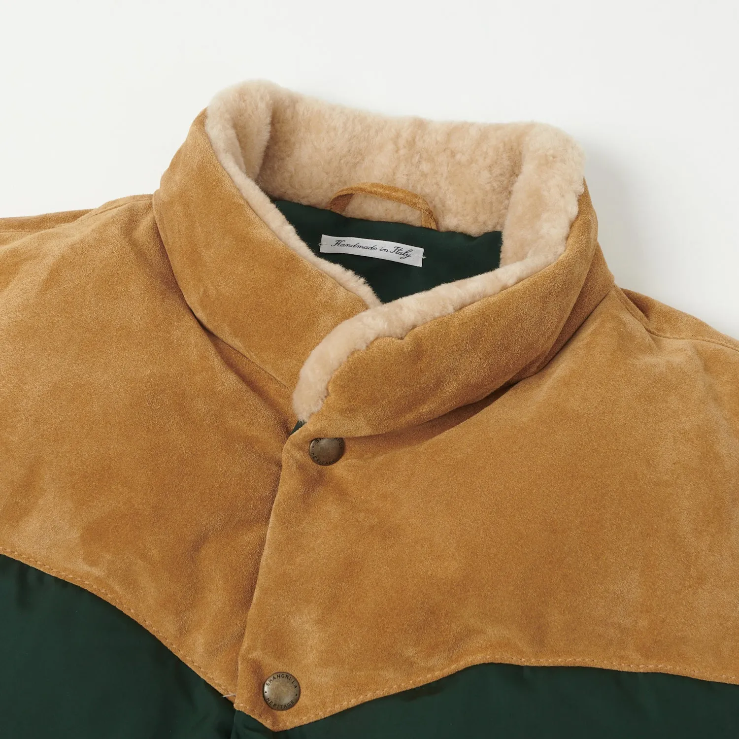 Shangri-La Heritage 'Bivacco' Western Down Vest - Forest Green sold by Son of a Stag product image thumbnail 2