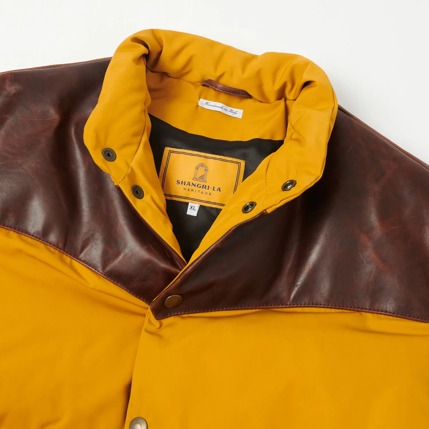 Shangri-La Heritage 'Bivacco' Western Down Jacket - Yellow sold by Son of a Stag product image thumbnail 2