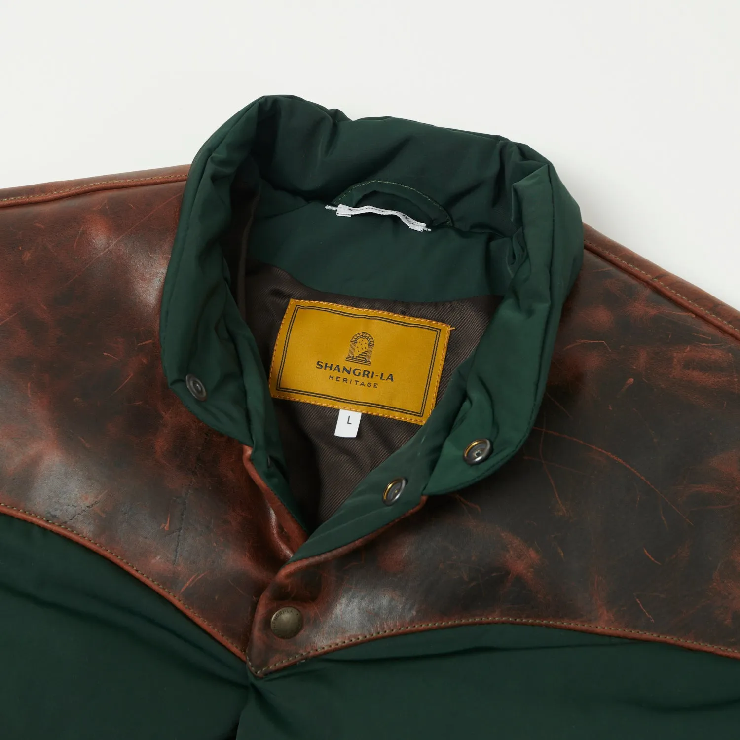 Shangri-La Heritage 'Bivacco' Western Down Jacket - Forest Green sold by Son of a Stag product image thumbnail 2