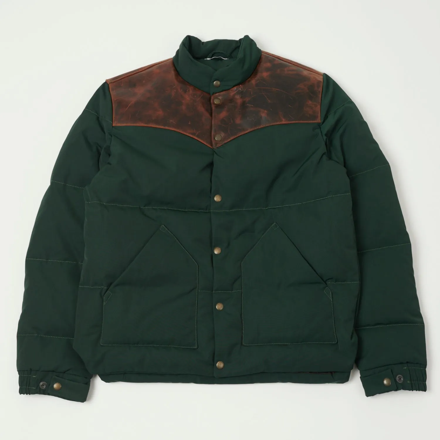 Shangri-La Heritage 'Bivacco' Western Down Jacket - Forest Green sold by Son of a Stag