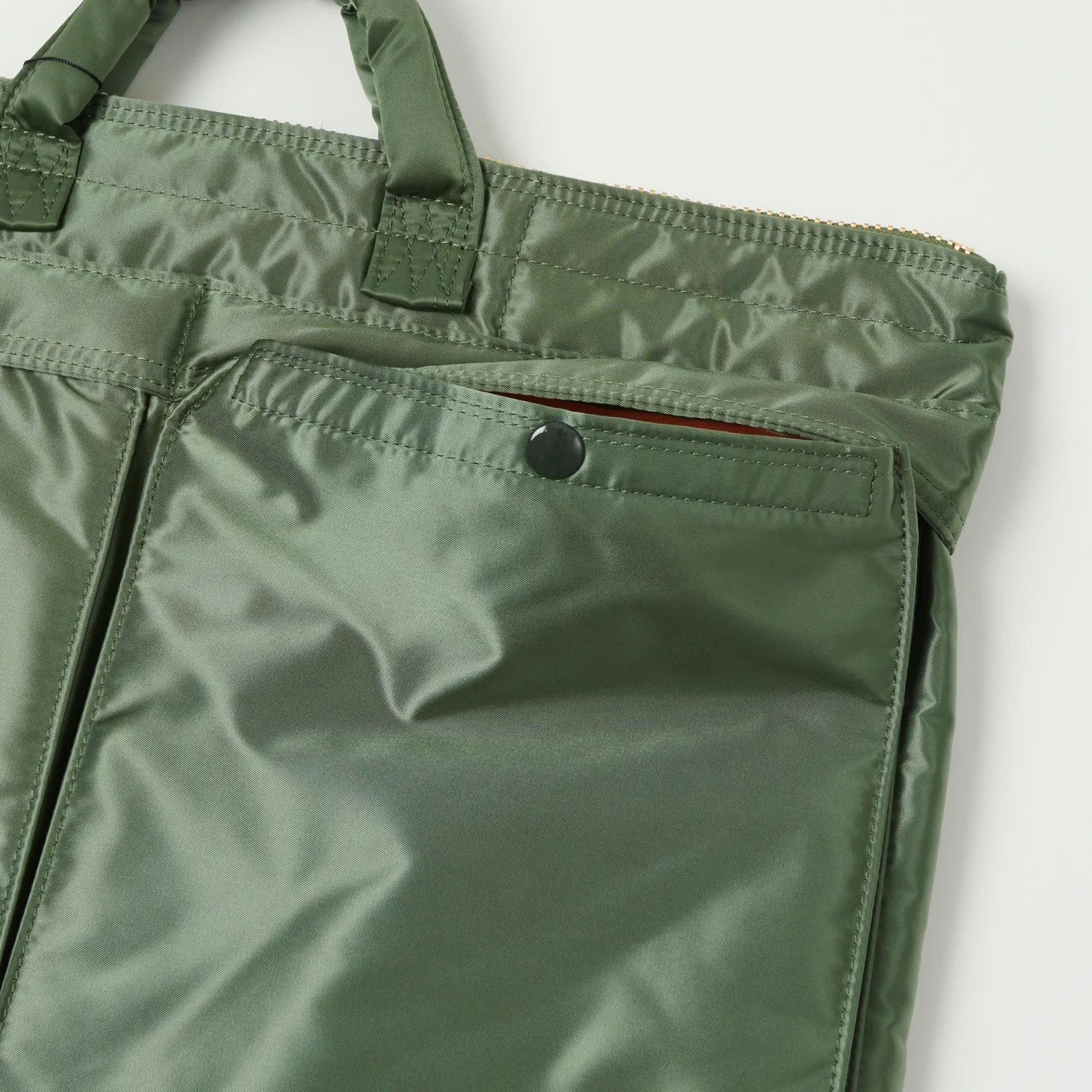 Porter-Yoshida & Co. Large Tanker Short Helmet Bag - Sage Green sold by Son of a Stag product image thumbnail 3