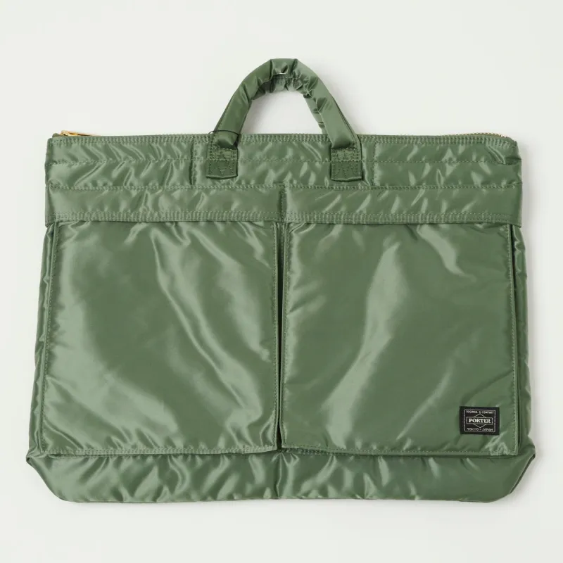 Porter-Yoshida & Co. Large Tanker Short Helmet Bag - Sage Green sold by Son of a Stag