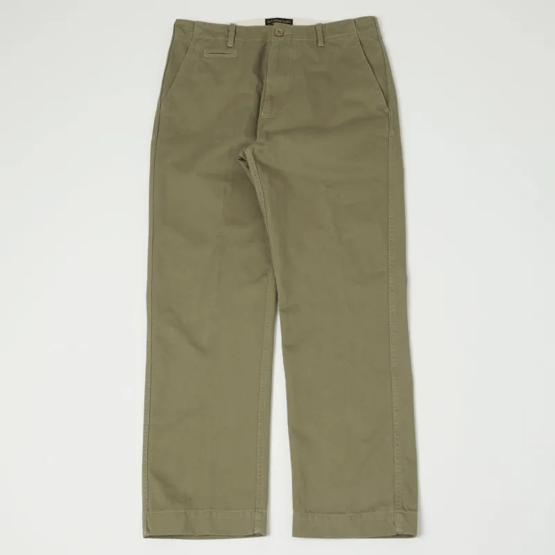 East Harbour Surplus 'Axel 121' Chino Trouser - Khaki sold by Son of a Stag