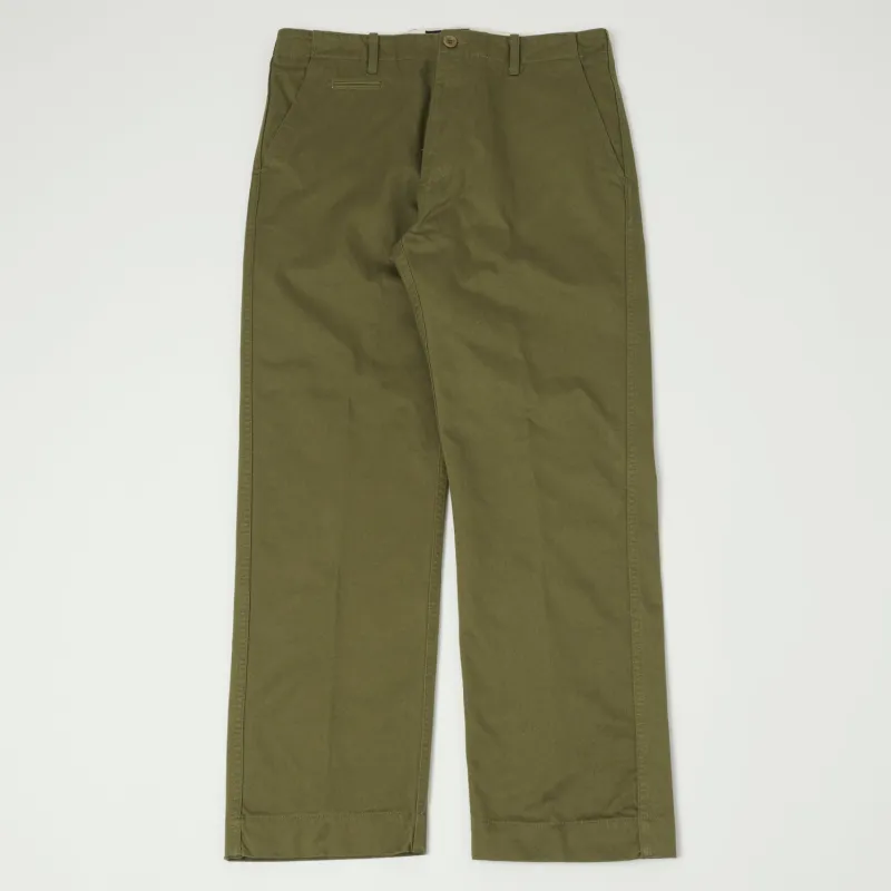 East Harbour Surplus 'Axel 121' Chino Trouser - Green sold by Son of a Stag