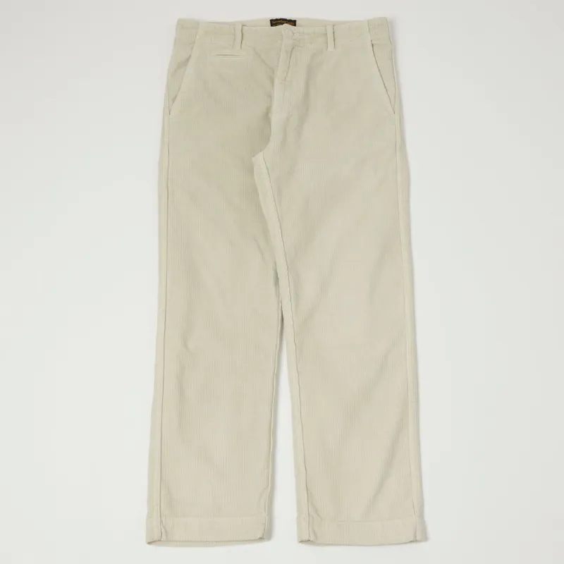 East Harbour Surplus 'Axel 101' Corduroy Trouser - Off White sold by Son of a Stag