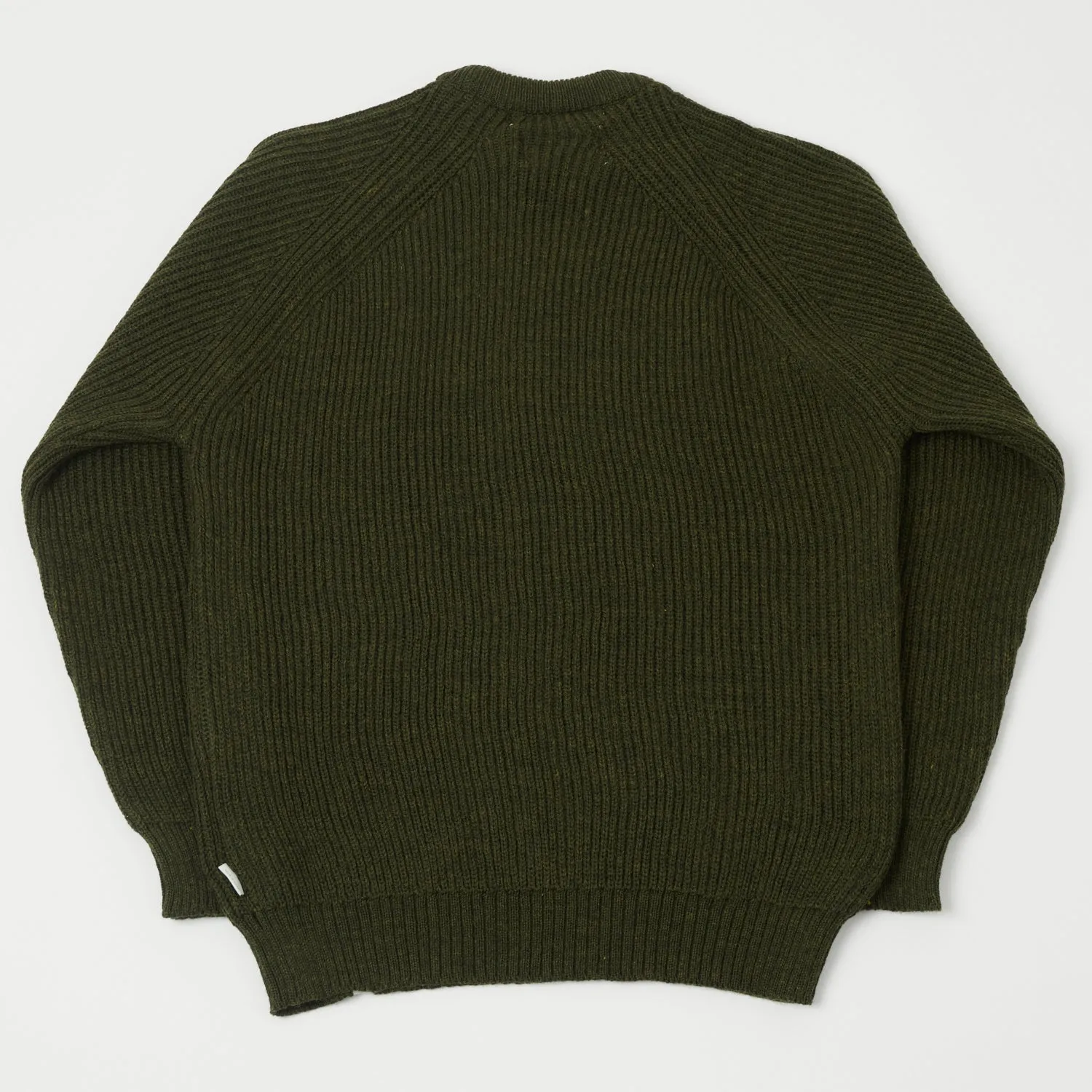 Peregrine Ford Crew Neck Jumper - Olive sold by Son of a Stag product image thumbnail 5