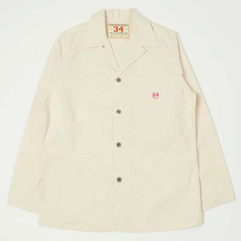 Lee Archives WWII 'Loco' Denim Coverall Jacket - Ecru sold by Son of a Stag
