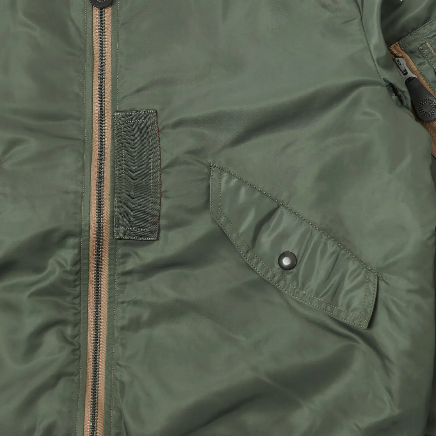 Buzz Rickson's L-2B 'Skyline' Light Weight Flight Jacket - Olive sold by Son of a Stag product image thumbnail 4