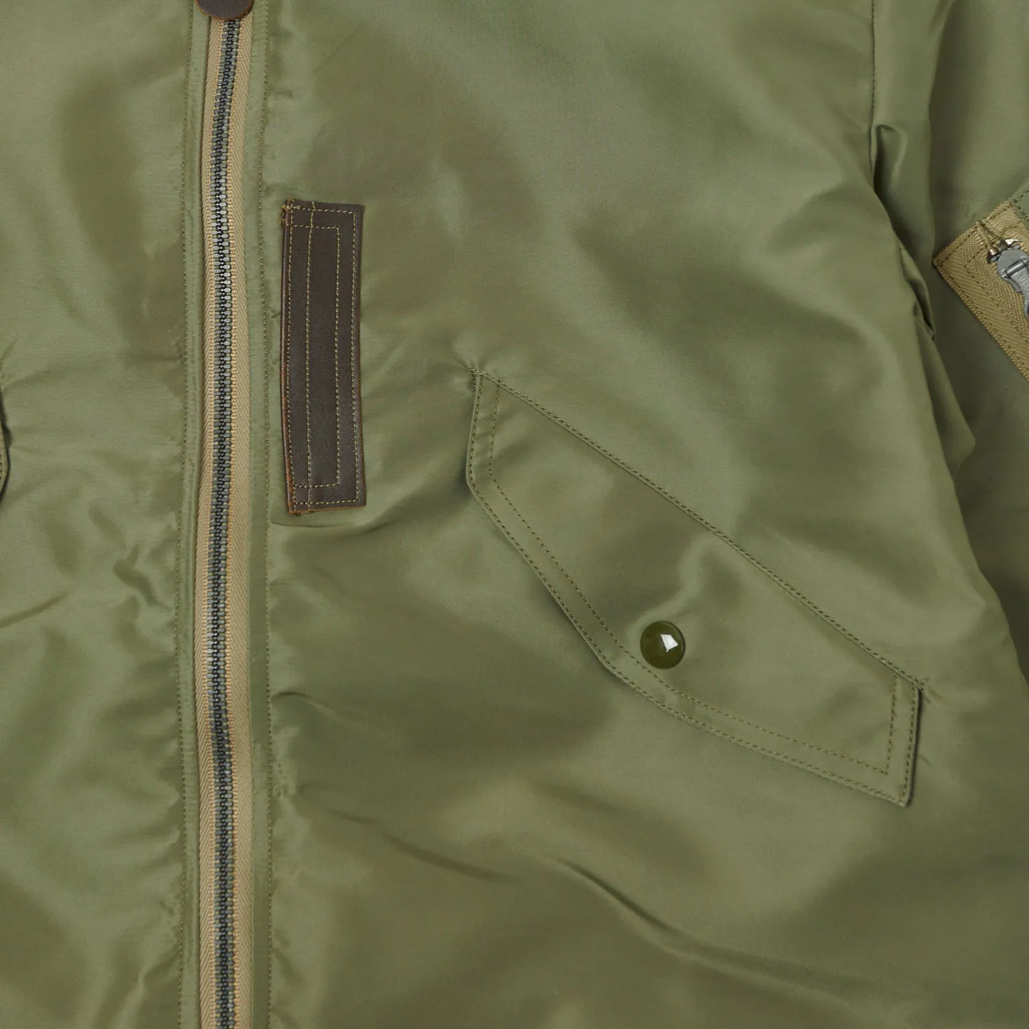 Buzz Rickson's L-2 'Reed Products Inc.' Flight Jacket - Olive Drab sold by Son of a Stag product image thumbnail 4