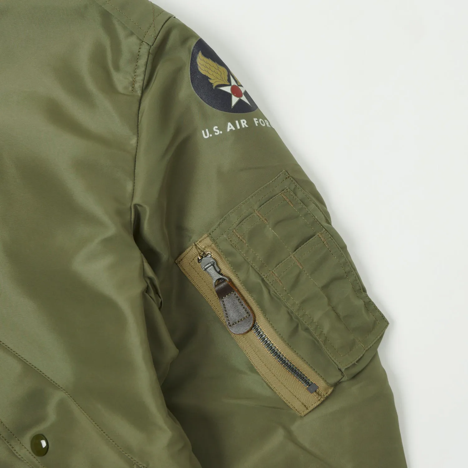 Buzz Rickson's L-2 'Reed Products Inc.' Flight Jacket - Olive Drab sold by Son of a Stag product image thumbnail 3