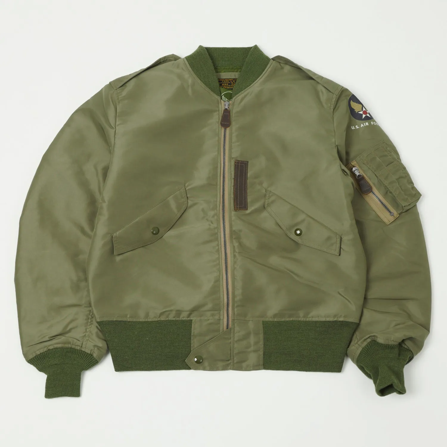 Buzz Rickson's L-2 'Reed Products Inc.' Flight Jacket - Olive Drab sold by Son of a Stag