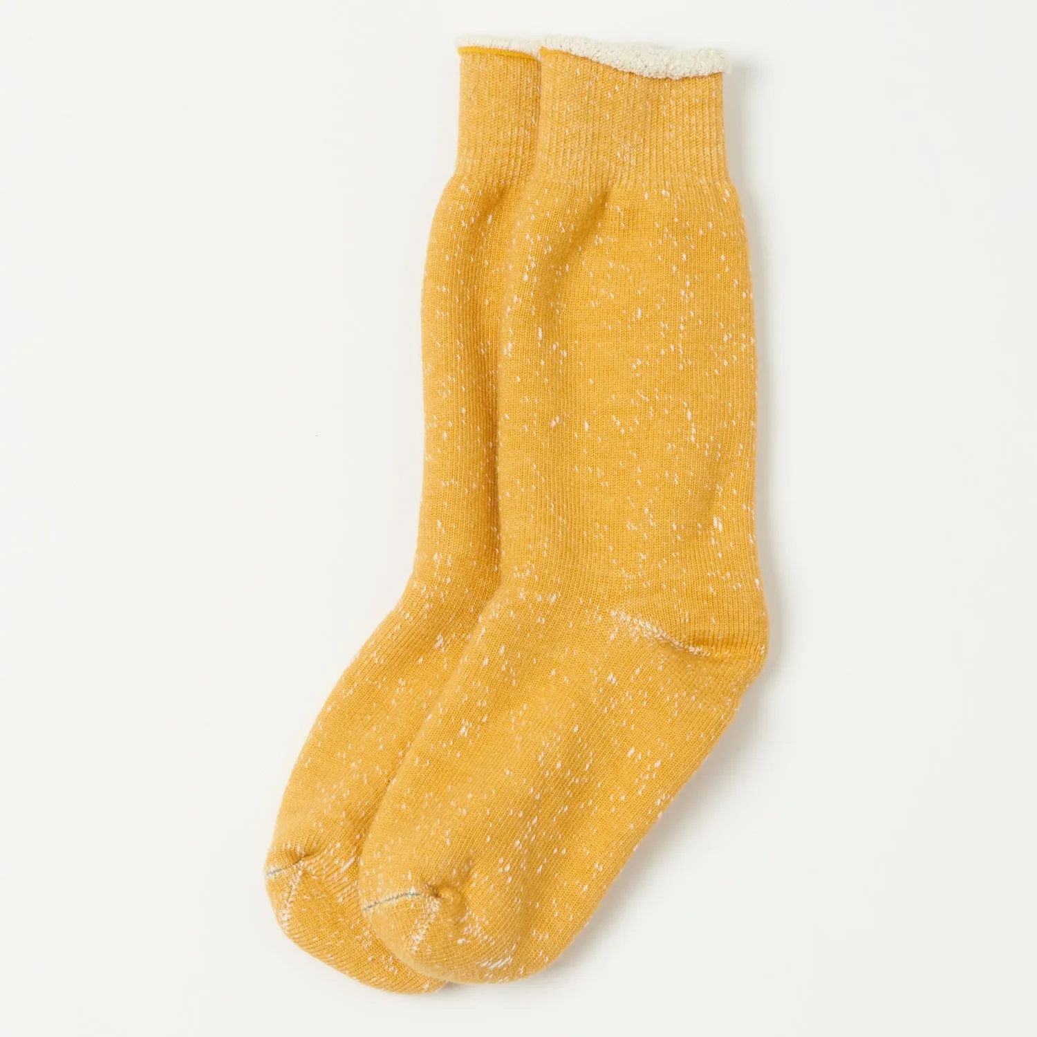 RoToTo Double Face Crew Sock - Yellow sold by Son of a Stag
