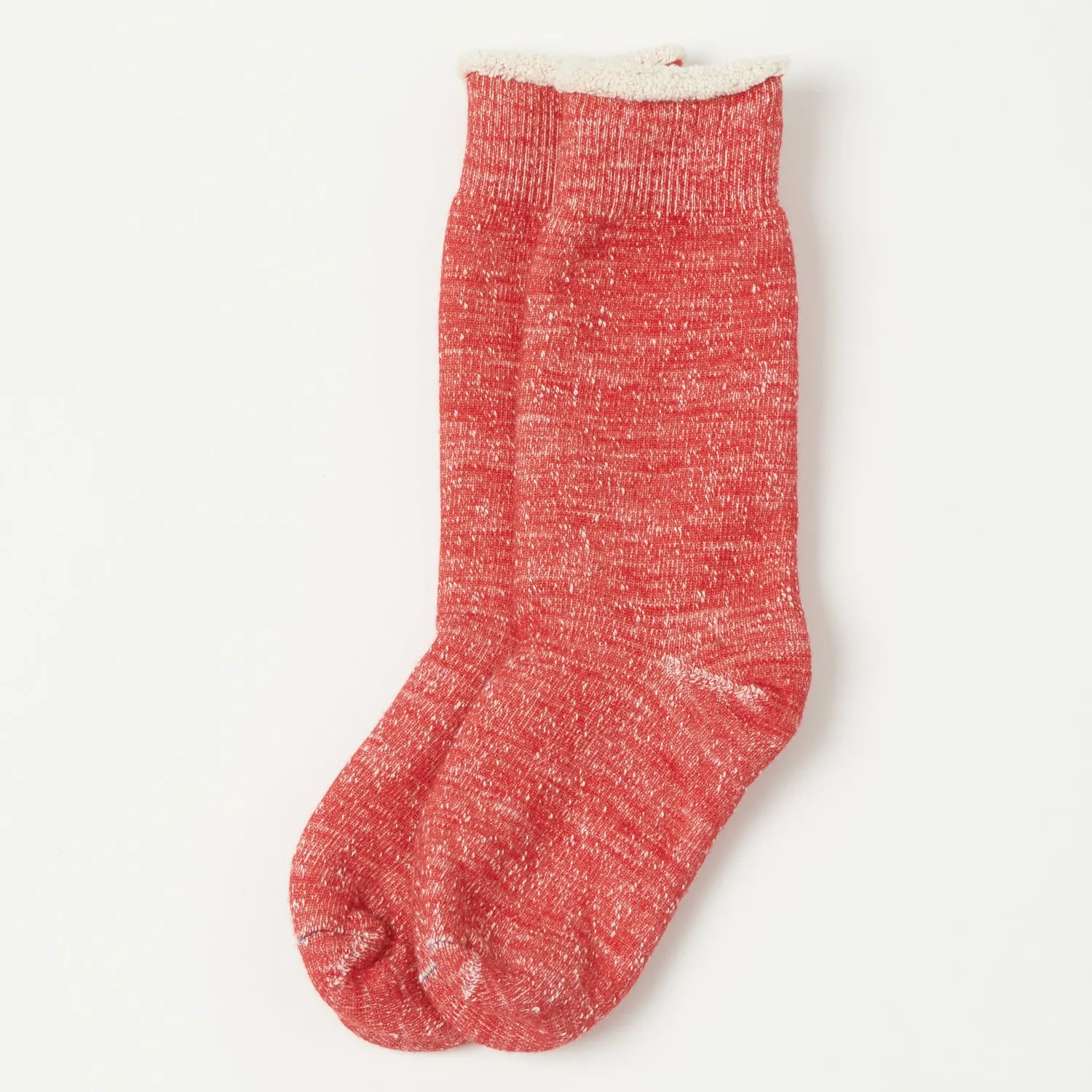 RoToTo Double Face Crew Sock - Red sold by Son of a Stag