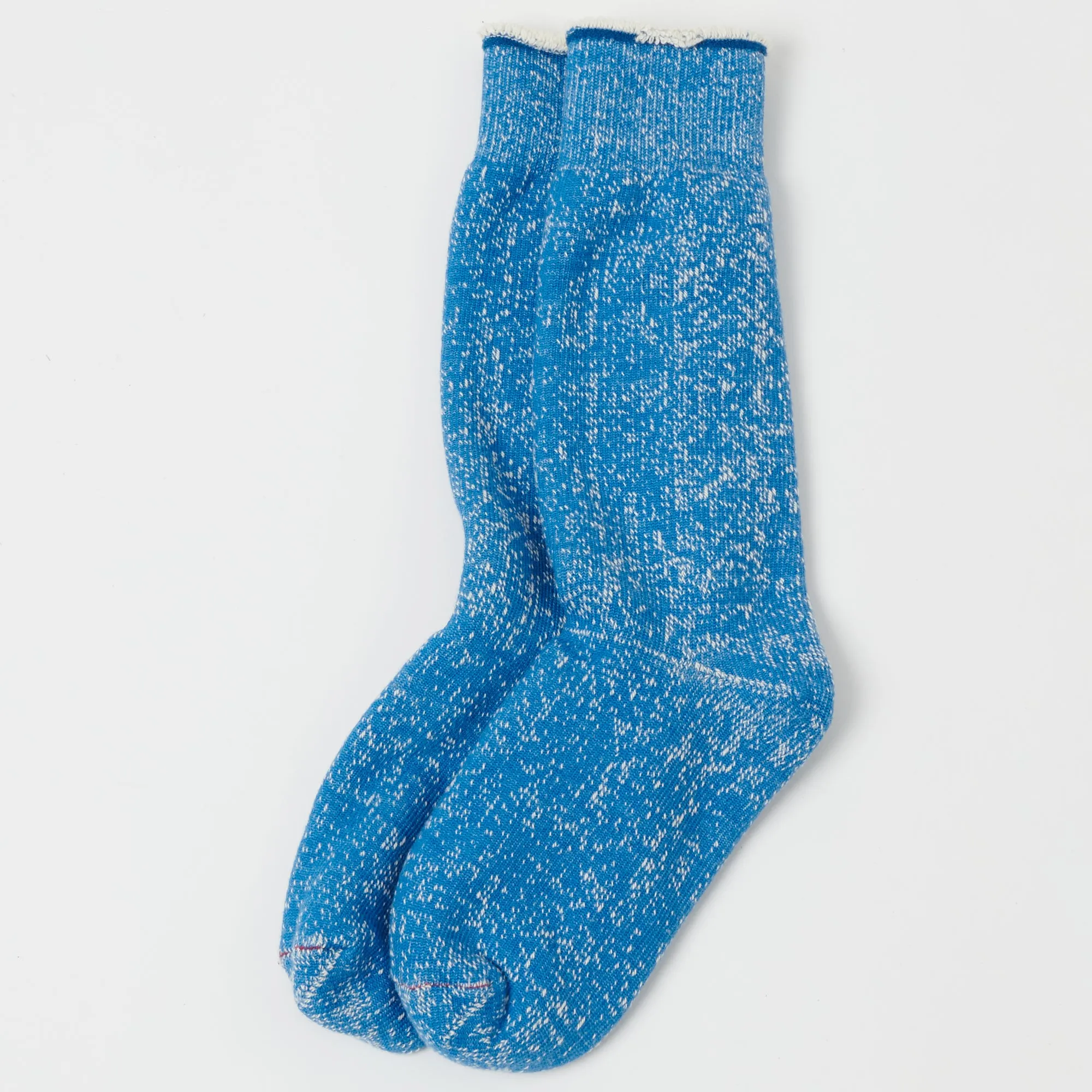 RoToTo Double Face Crew Sock - Blue sold by Son of a Stag