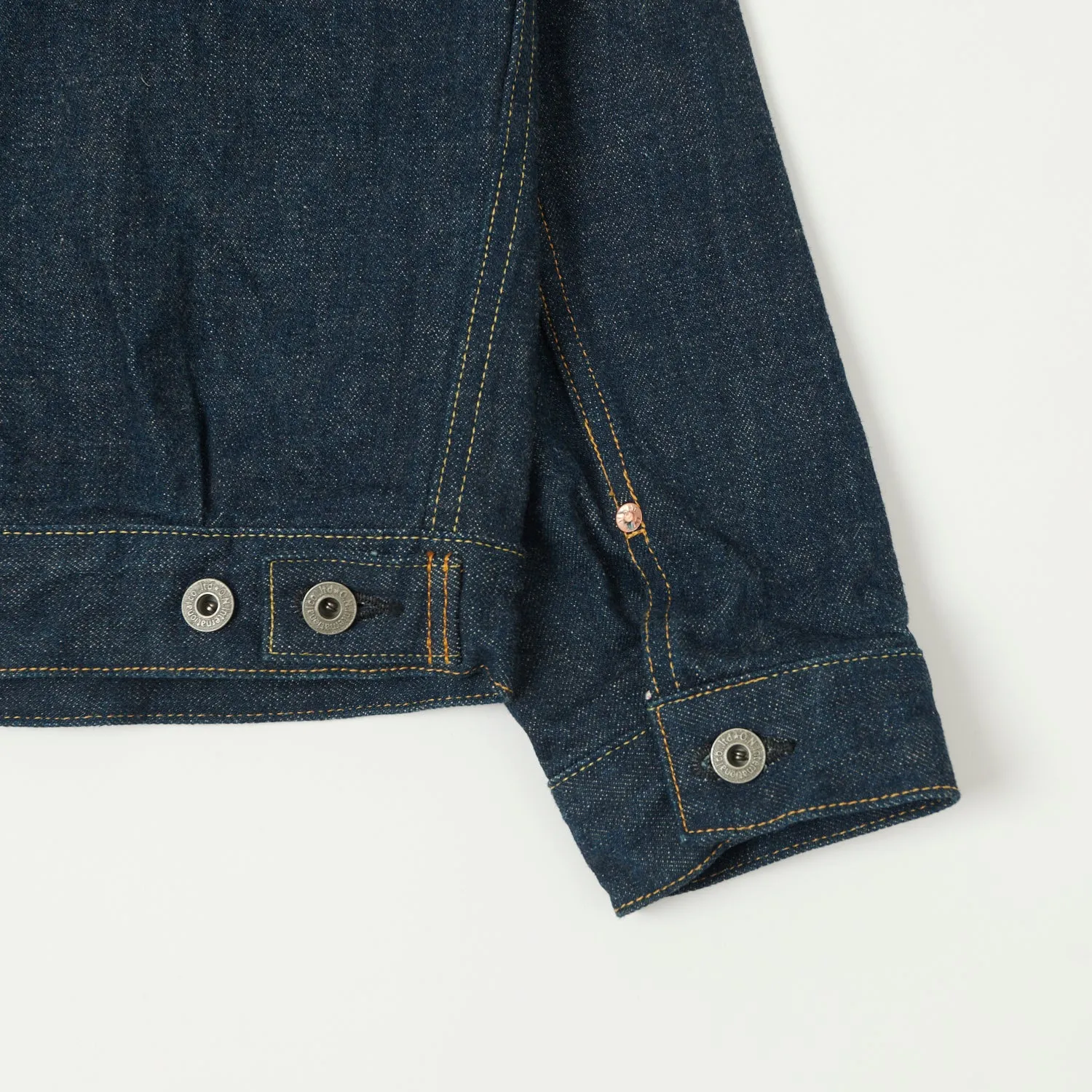 ONI Denim 02517 Ishikawadai 15oz Type-II Denim Jacket - One Wash sold by Son of a Stag product image thumbnail 5