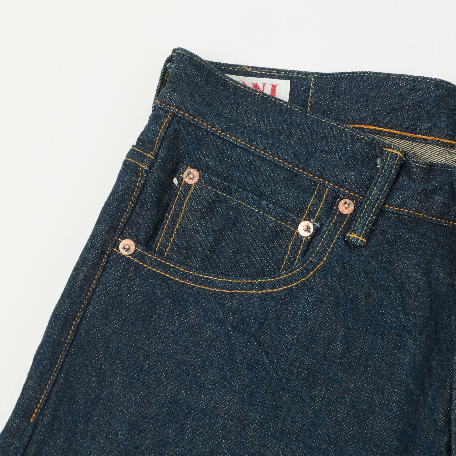 ONI Denim 246 Ishikawadai 15oz Relaxed Tapered Jean - One Wash sold by Son of a Stag product image thumbnail 5