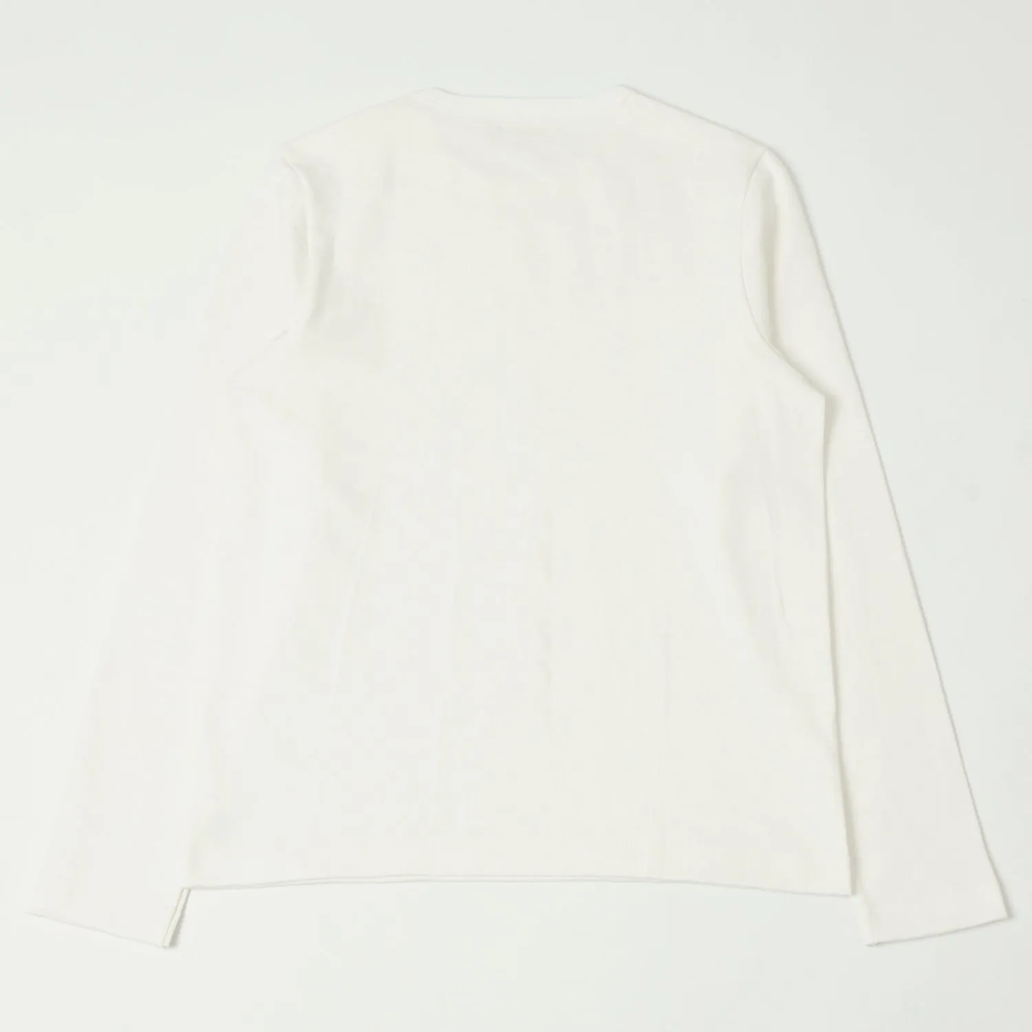 Merz b. Schwanen 2S18 Heavyweight Long Sleeve T-Shirt - White sold by Son of a Stag product image thumbnail 4