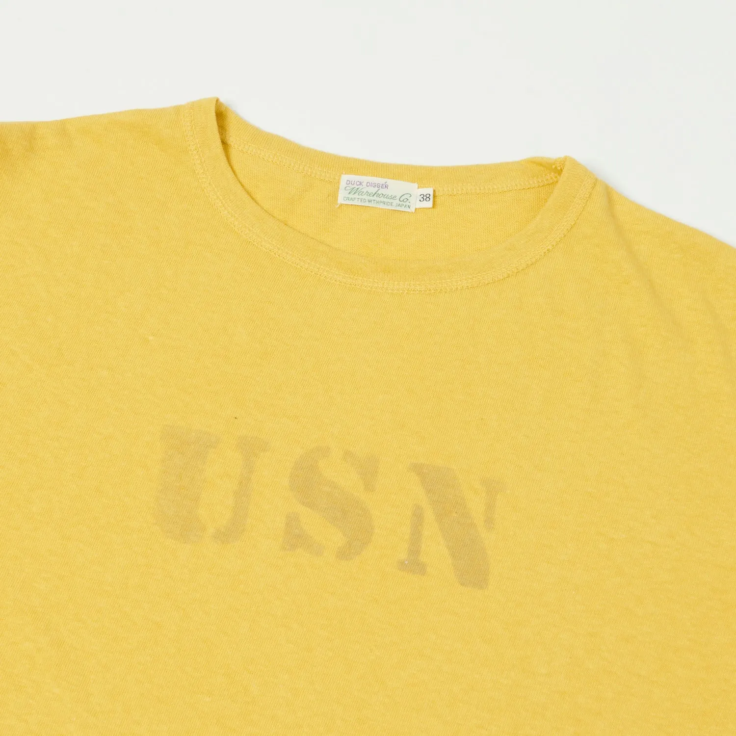 Warehouse & Co 4091 Duck Digger 'USN' Skivvy T-Shirt - Yellow sold by Son of a Stag product image thumbnail 2