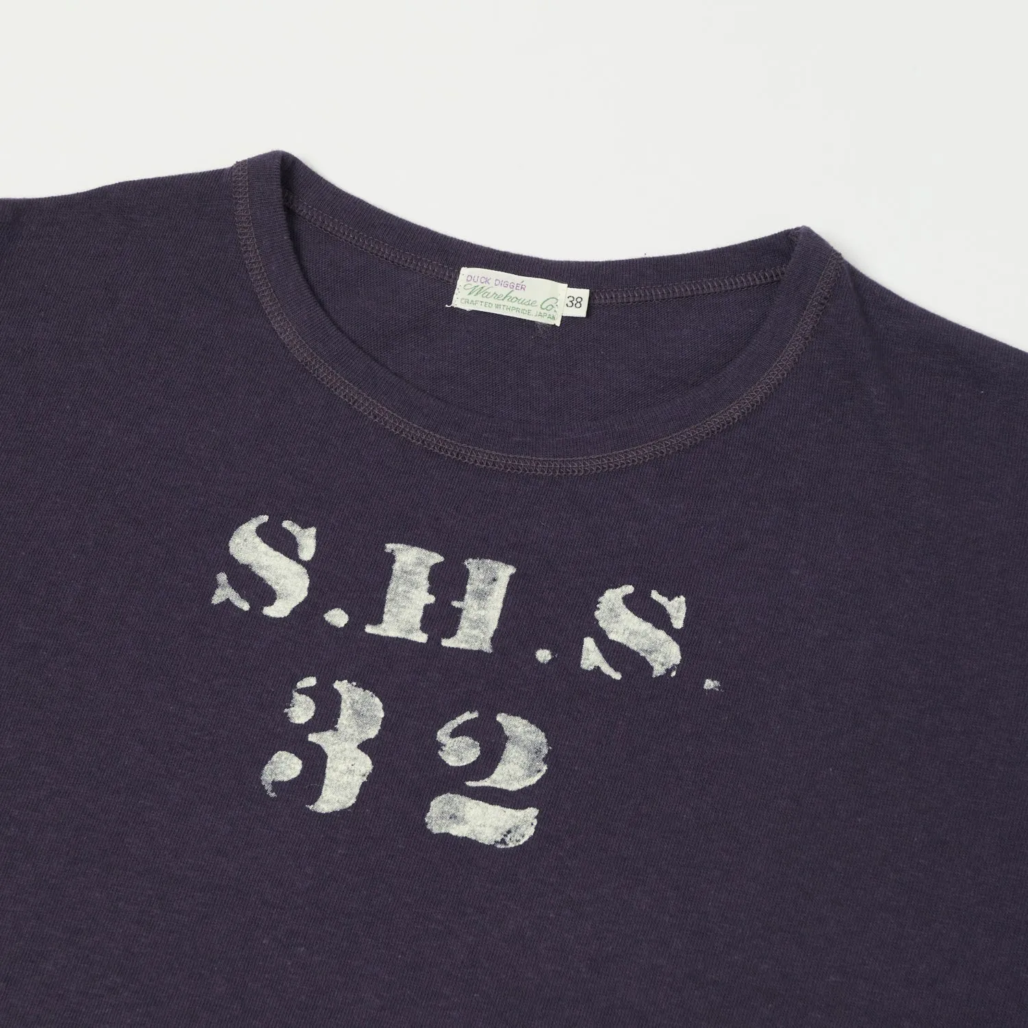 Warehouse & Co 4091 Duck Digger 'SHS' Skivvy T-Shirt - Navy sold by Son of a Stag product image thumbnail 2