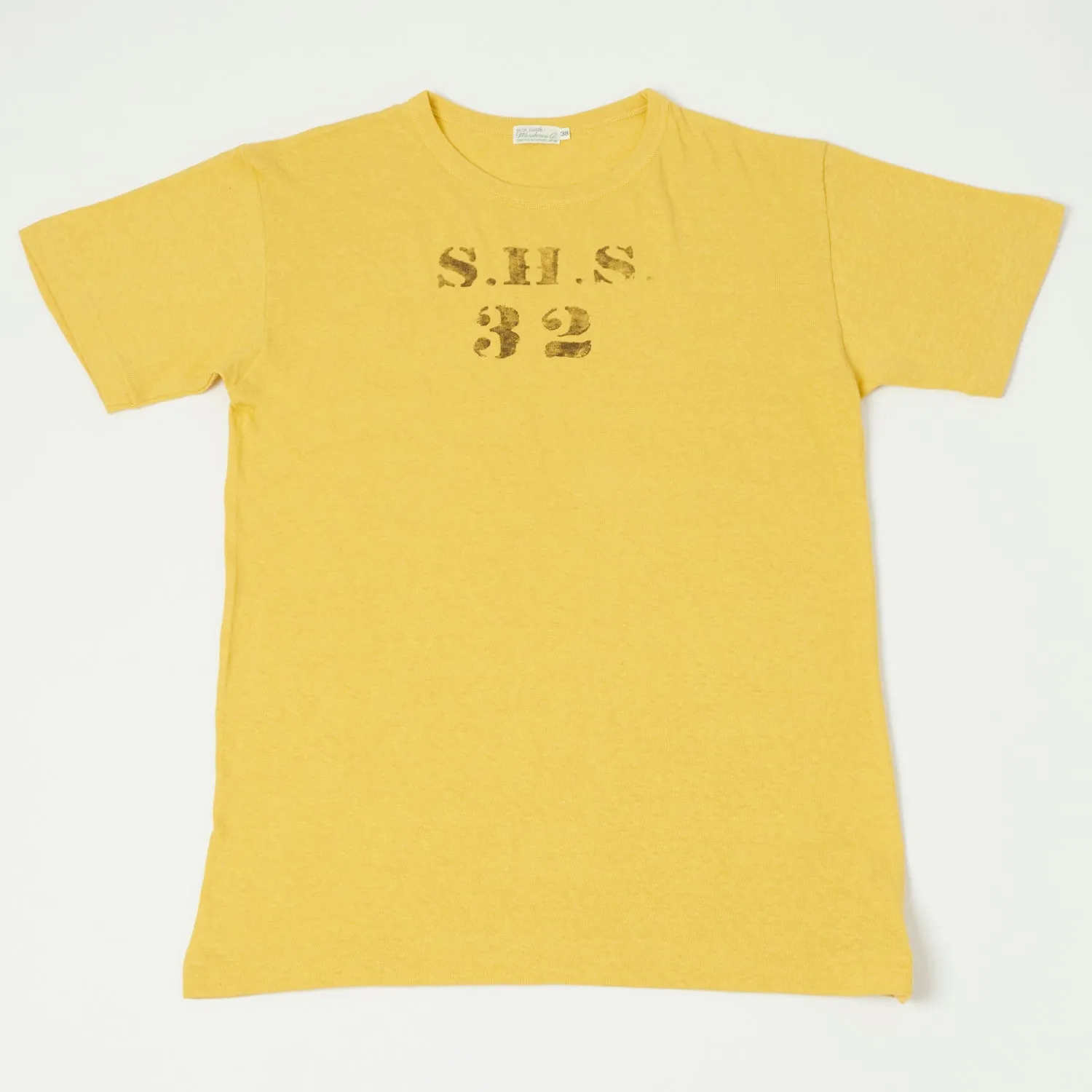 Warehouse & Co 4091 Duck Digger 'SHS' Skivvy T-Shirt - Yellow sold by Son of a Stag