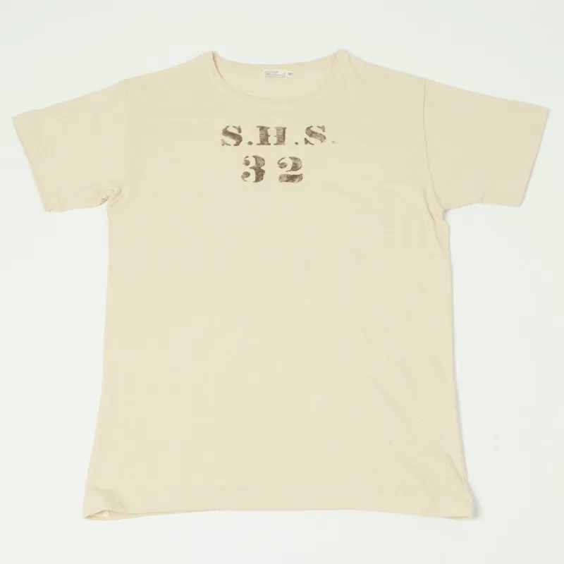 Warehouse & Co 4091 Duck Digger 'SHS' Skivvy T-Shirt - Beige sold by Son of a Stag