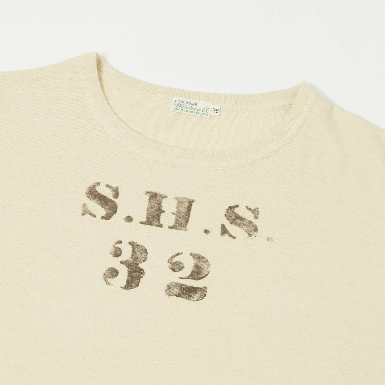 Warehouse & Co 4091 Duck Digger 'SHS' Skivvy T-Shirt - Beige sold by Son of a Stag product image thumbnail 2