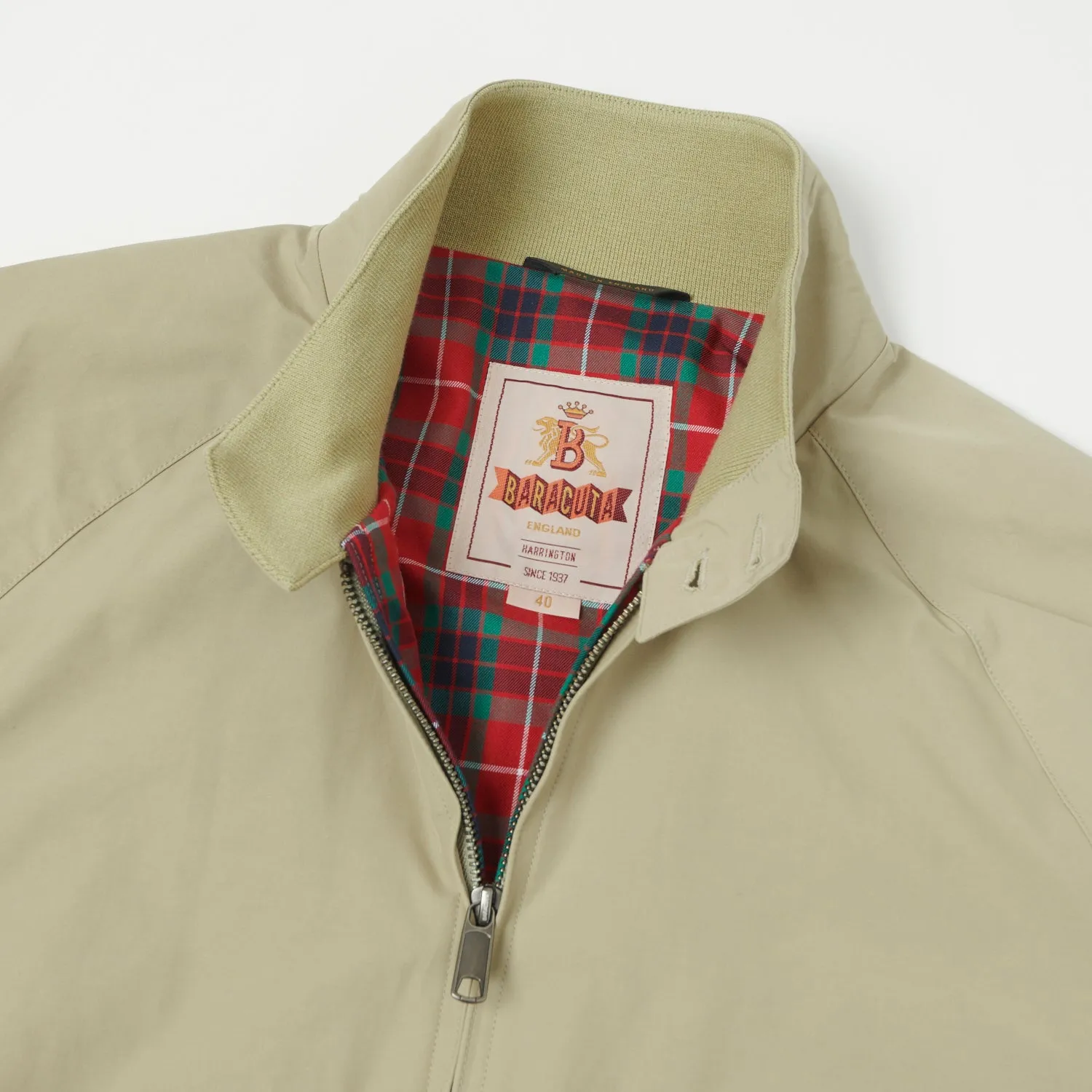 Baracuta G9 'Baracuta Cloth' Harrington Jacket - Natural sold by Son of a Stag product image thumbnail 2