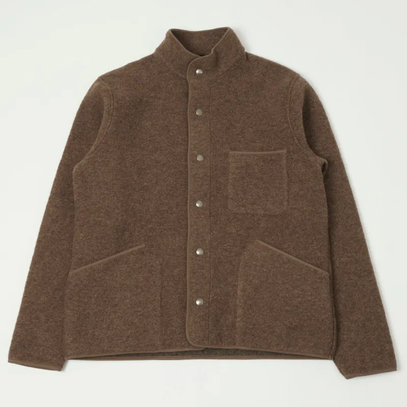 Hartford 'Jason' Knitted Wool Jacket - Nut sold by Son of a Stag
