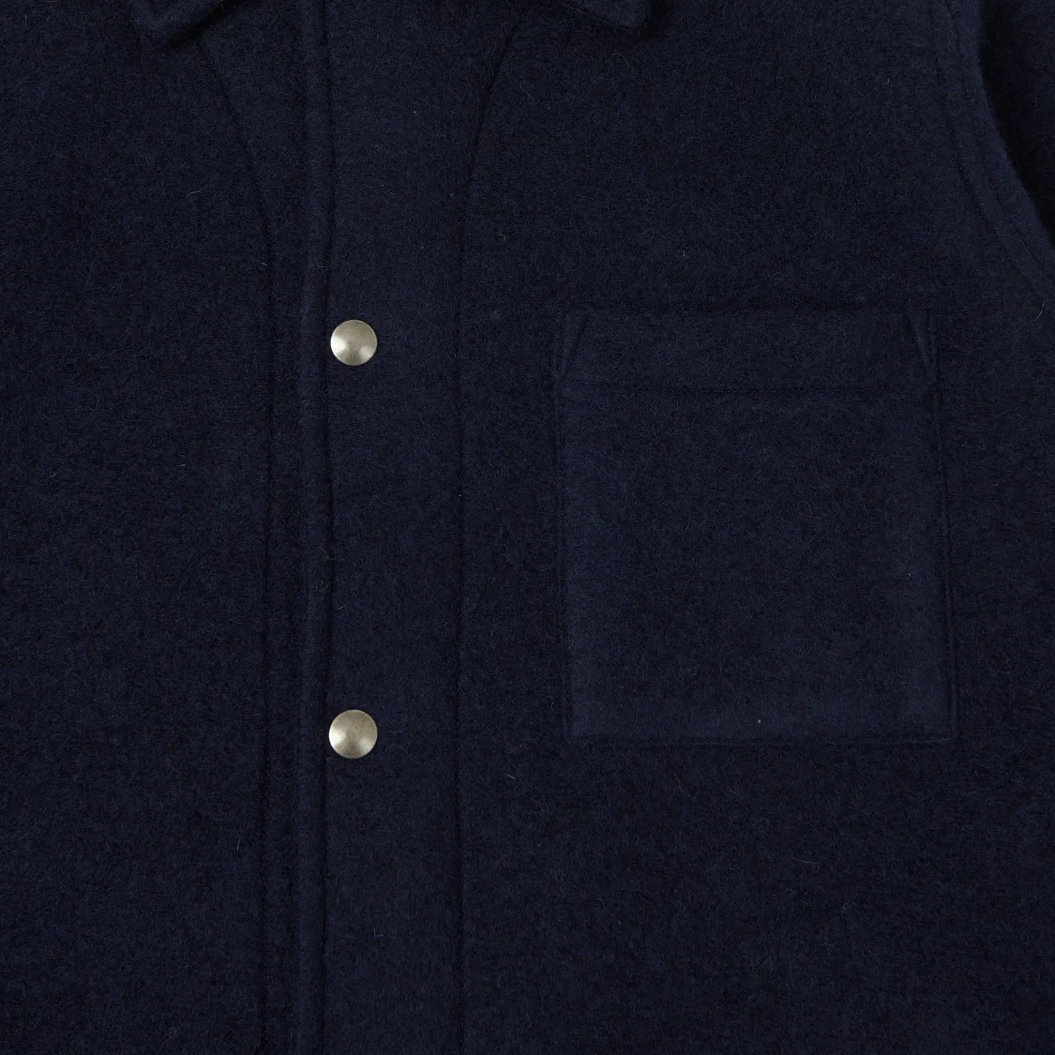 Hartford 'Duane' Knitted Wool Jacket - Navy sold by Son of a Stag product image thumbnail 5