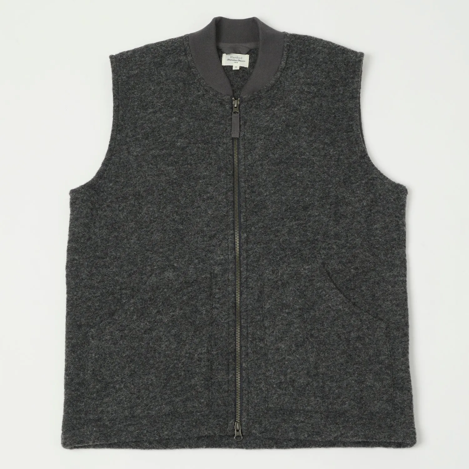 Hartford Knitted Wool Vest - Charcoal sold by Son of a Stag
