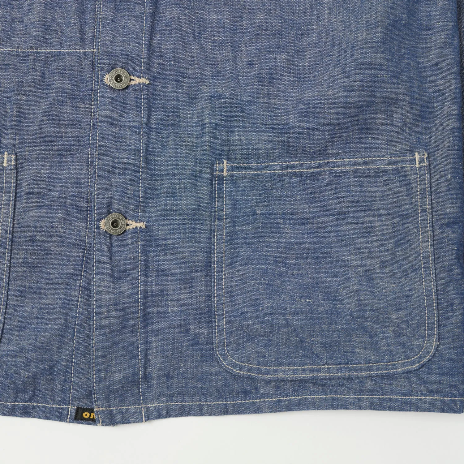 ONI Denim 03101-HCBGY 8.3oz Heavy Chambray Coverall Jacket - Blue Grey One Wash sold by Son of a Stag product image thumbnail 3