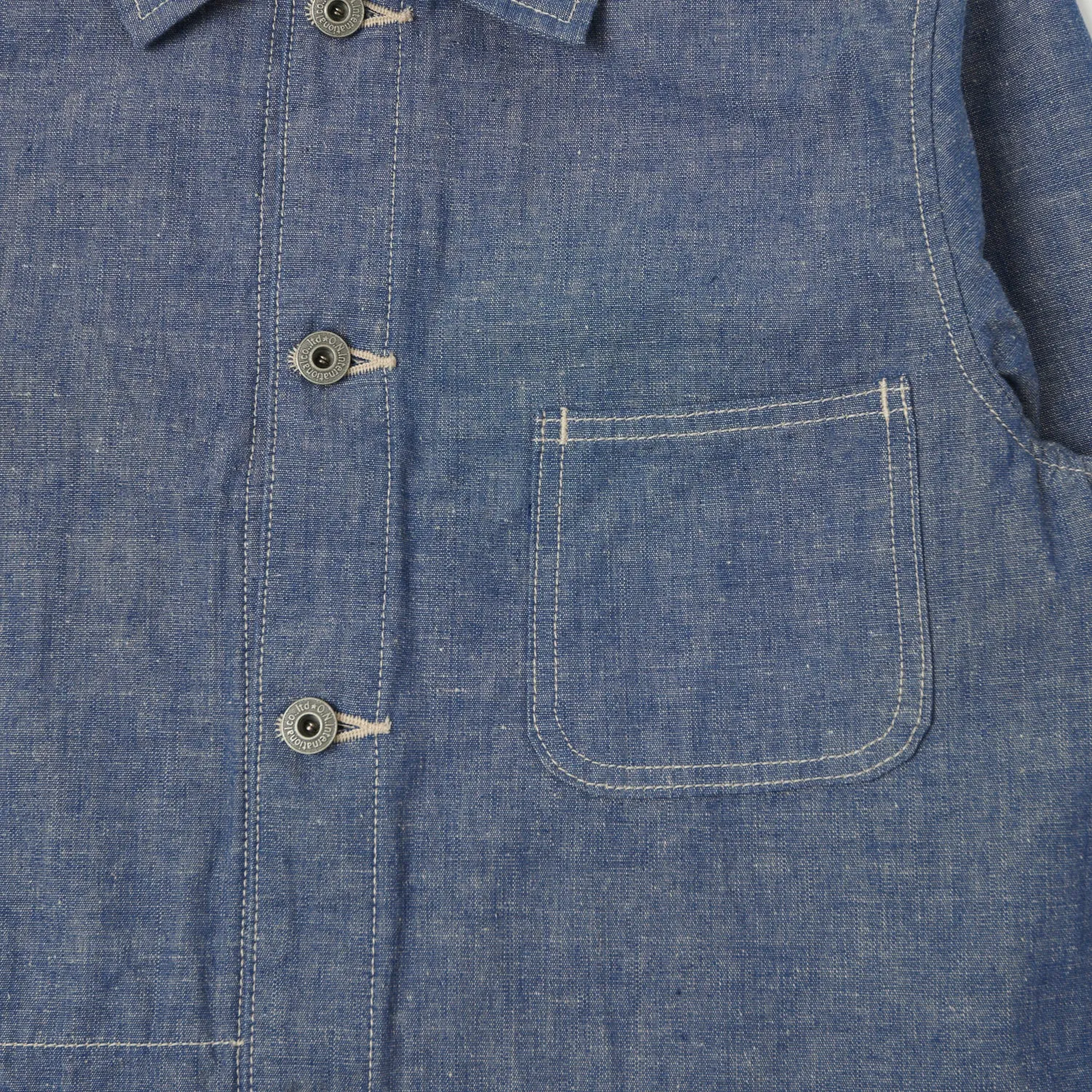 ONI Denim 03101-HCBGY 8.3oz Heavy Chambray Coverall Jacket - Blue Grey One Wash sold by Son of a Stag product image thumbnail 4