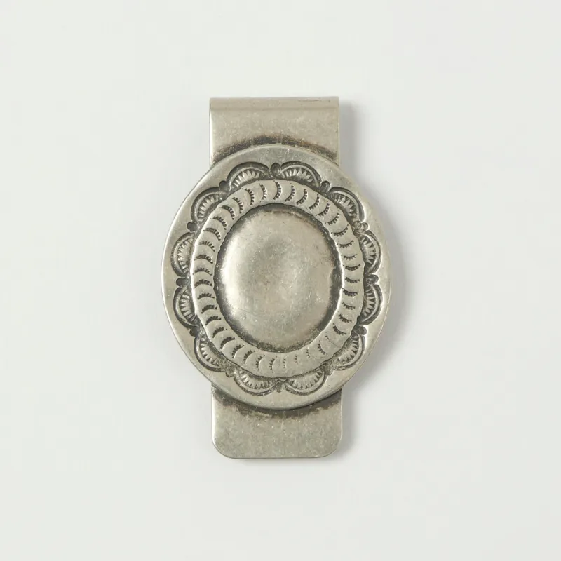 Yuketen Concho Money Clip - Nickel Silver sold by Son of a Stag