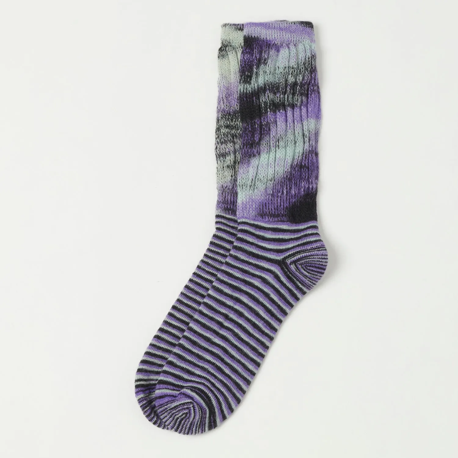 Chamula Loose Rib Sock - Plum sold by Son of a Stag